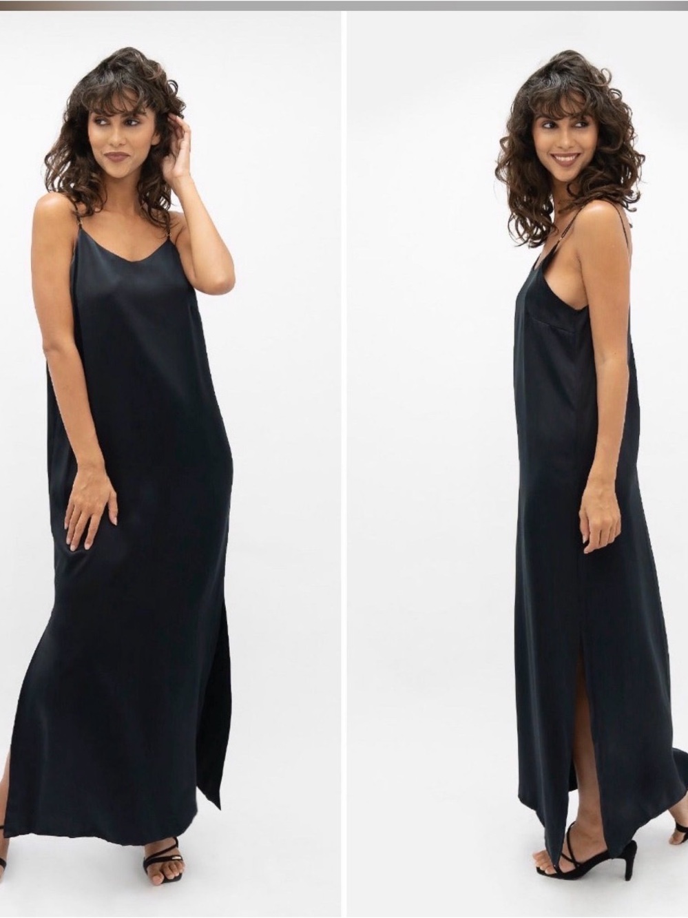 1 People Calabar 100% Regenerated Silk Slip Dress NWT